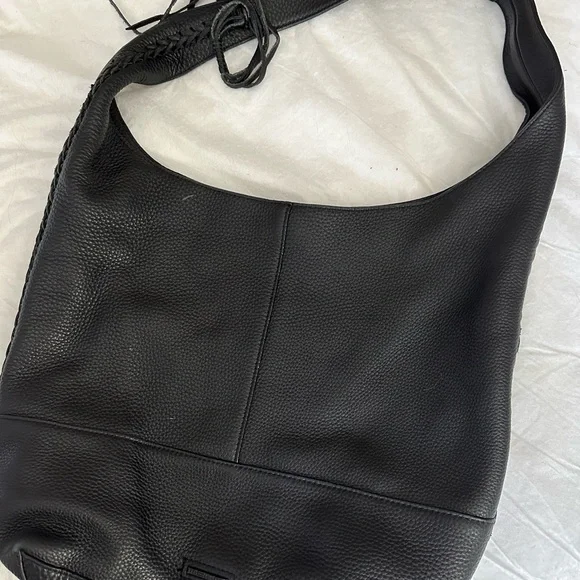 REBECCA MINKOFF BLACK LEATHER PURSE - Picture 4 of 4